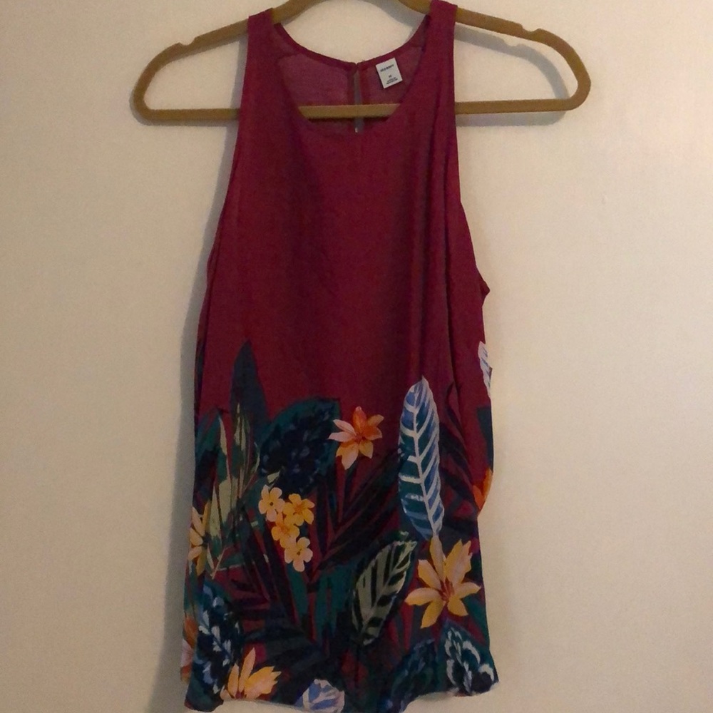 Sleeveless Floral Top